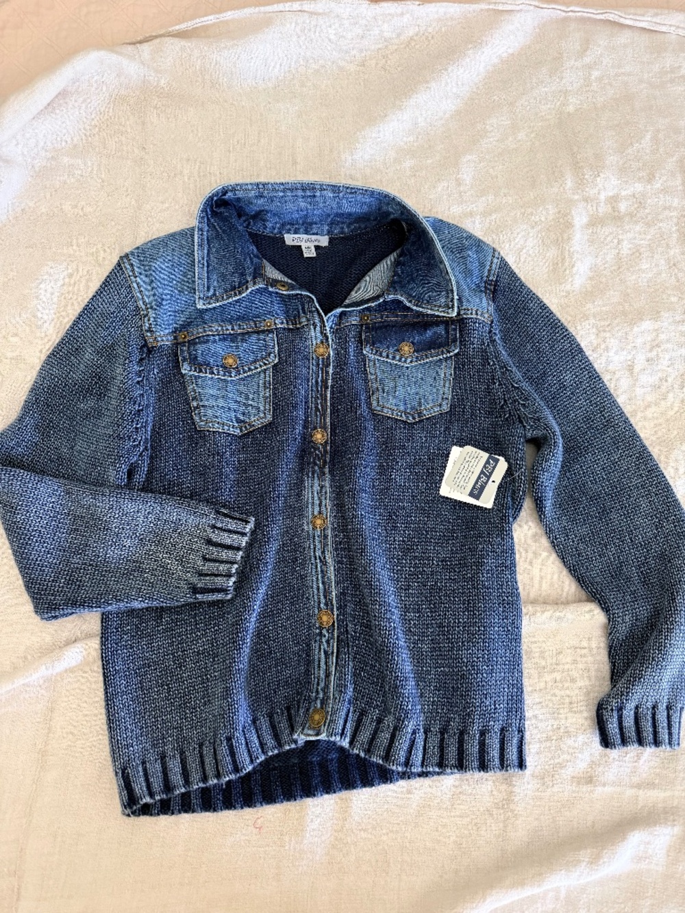 PBJ Blues Sweater Jacket M